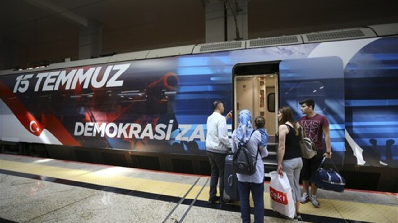 15 Temmuz treni ilk seferini yaptı!