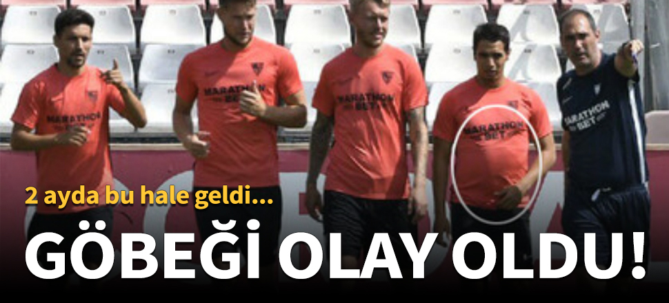 Yıldız golcünün göbeği görenleri şaşırttı!