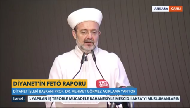 Mehmet Görmez Diyanet'in FETÖ raporunu açıkladı: "Görev süremin son günlerinde olsam da..."