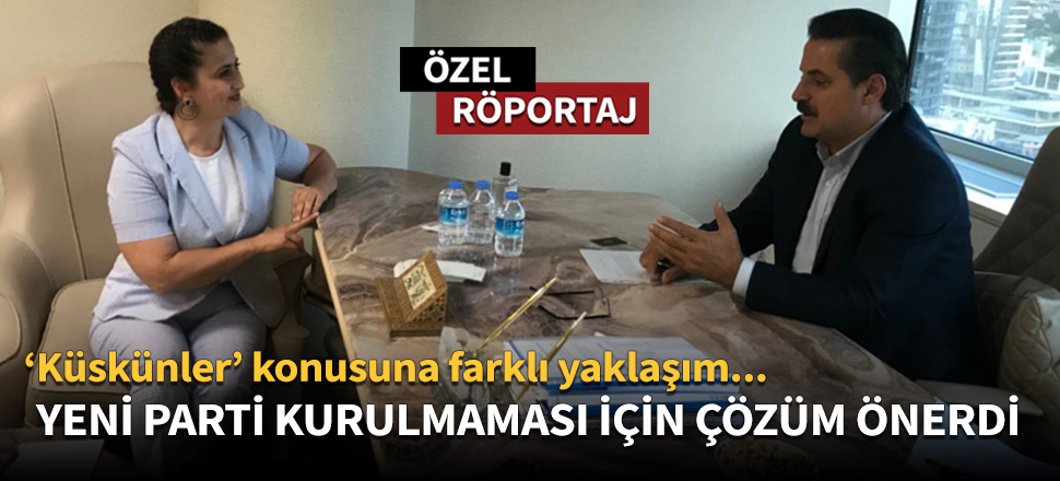 Faruk Çelik, yeni parti kurulmaması için çözüm önerdi