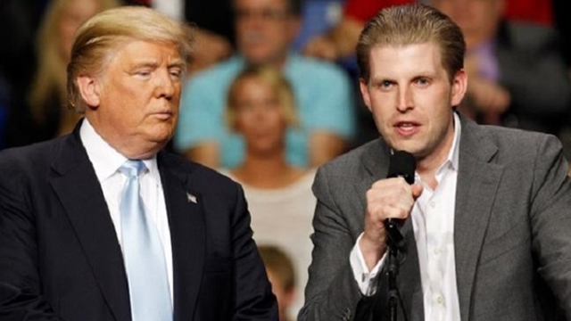 Donald Trump'un oğlu Eric Trump'tan tepki çeken hareket