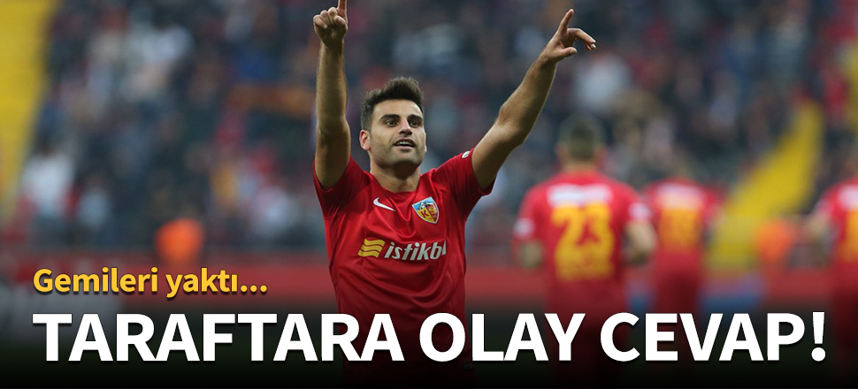 Deniz Türüç'ün taraftara verdiği cevap olay oldu!