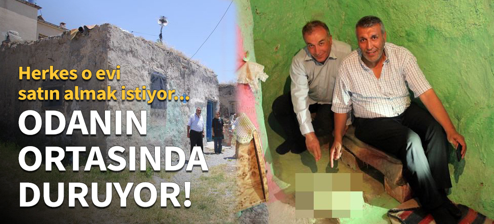 Evin ortasında duran taşın gizemi!