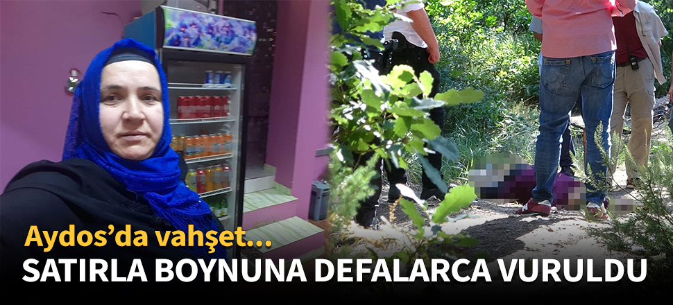 Satırla boynuna defalarca vuruldu!