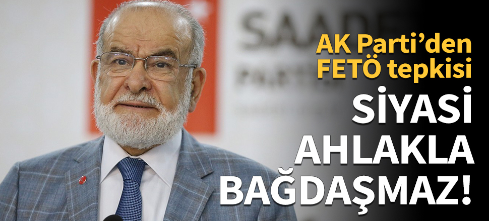 "Böyle suçlamak siyasi ahlakla bağdaşmaz!"