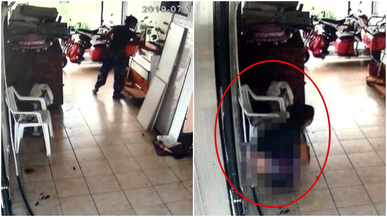 Girdiği dükkanda büyük tuvaletini yaptı!