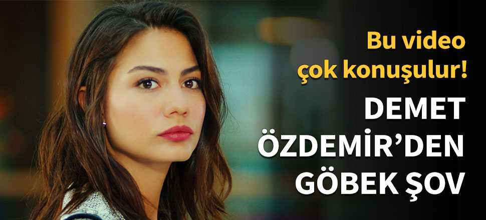 Demet Özdemir'den bikinili göbek şov...