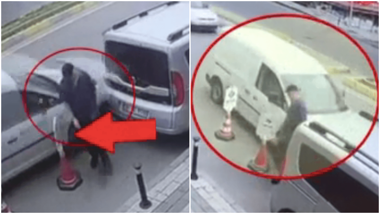 Kılpayı ezilmekten kurtuldu farkına bile varmadı!