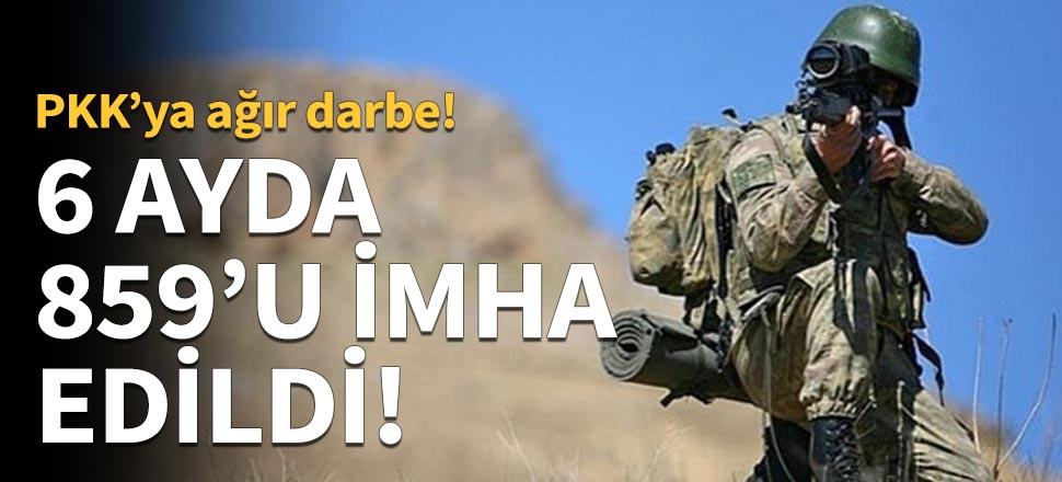 PKK'ya ağır darbe: 859 sığınak imha edildi