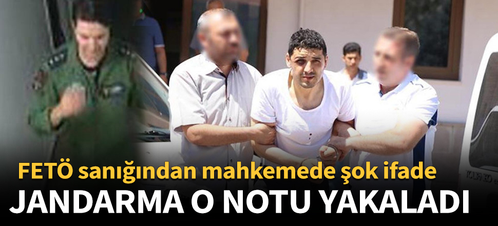 Mahkemede not vermeye çalıştı