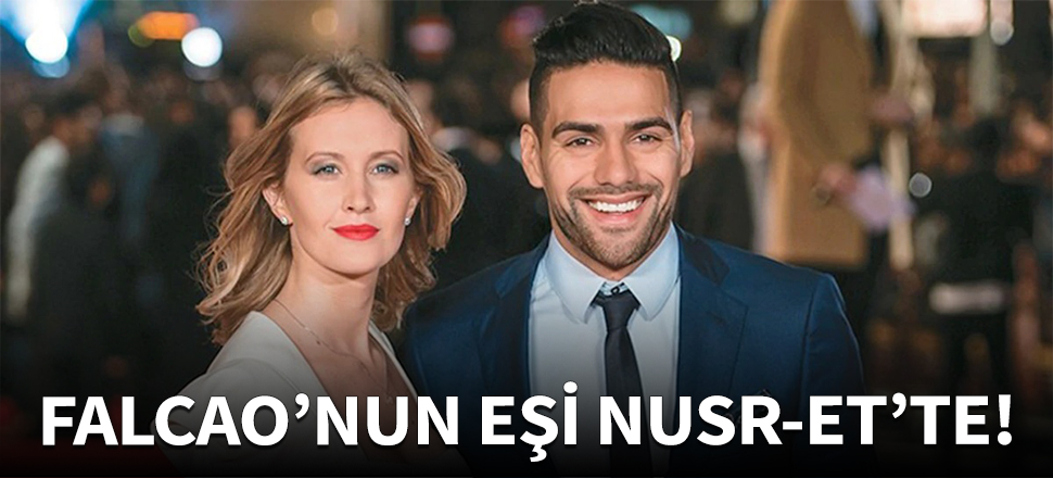 Falcao'un eşi Nusr-et'te!