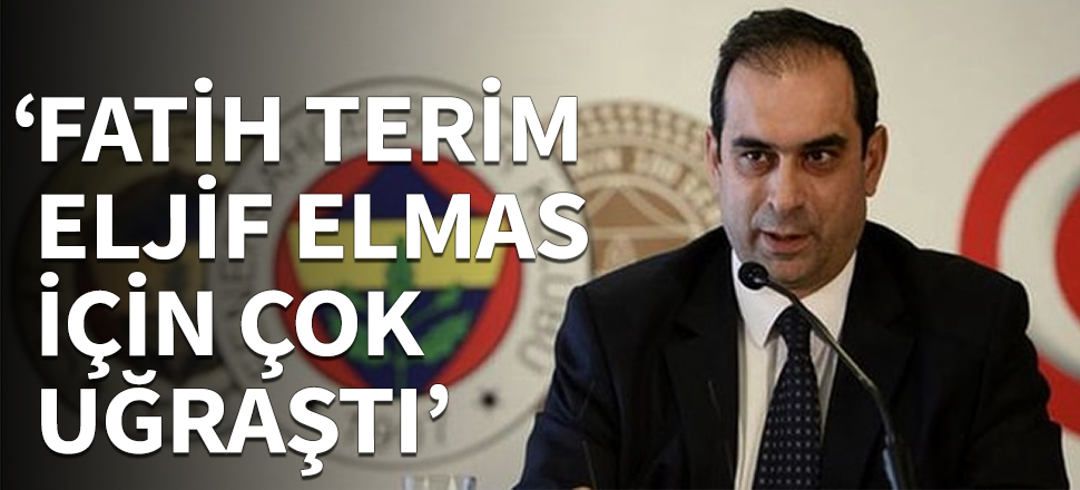"Fatih Terim, Eljif Elmas için çok uğraştı"