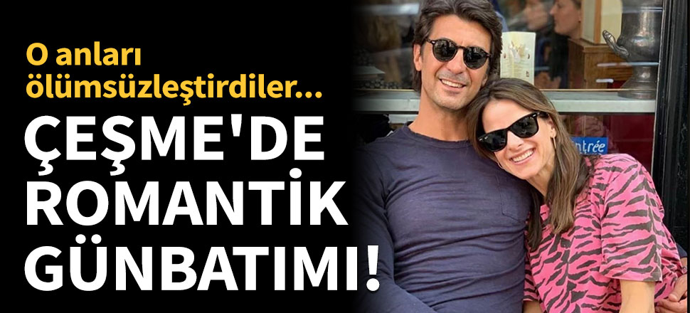 İbrahim Kutluay ile sevgilisinden romantik gün batımı!