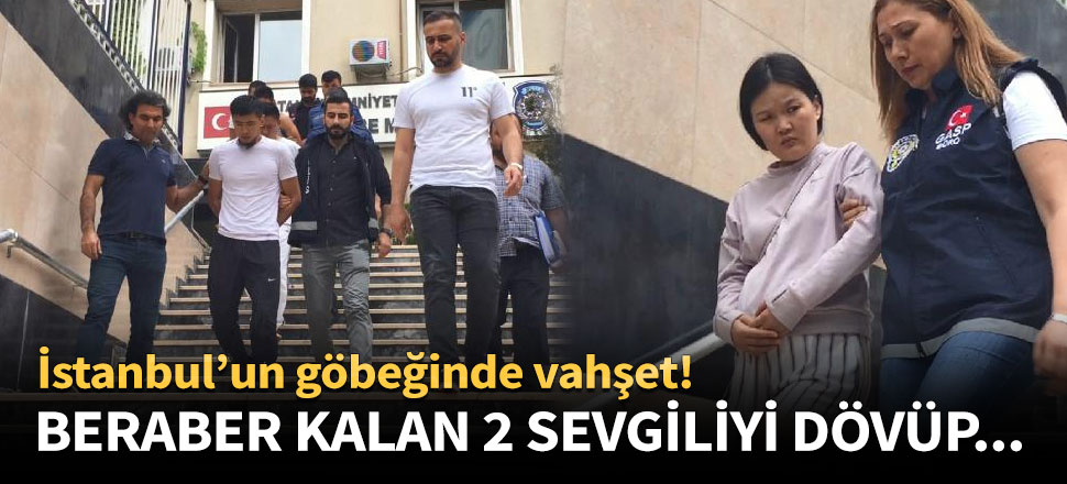 İstanbul'un göbeğinde dayak vahşeti!