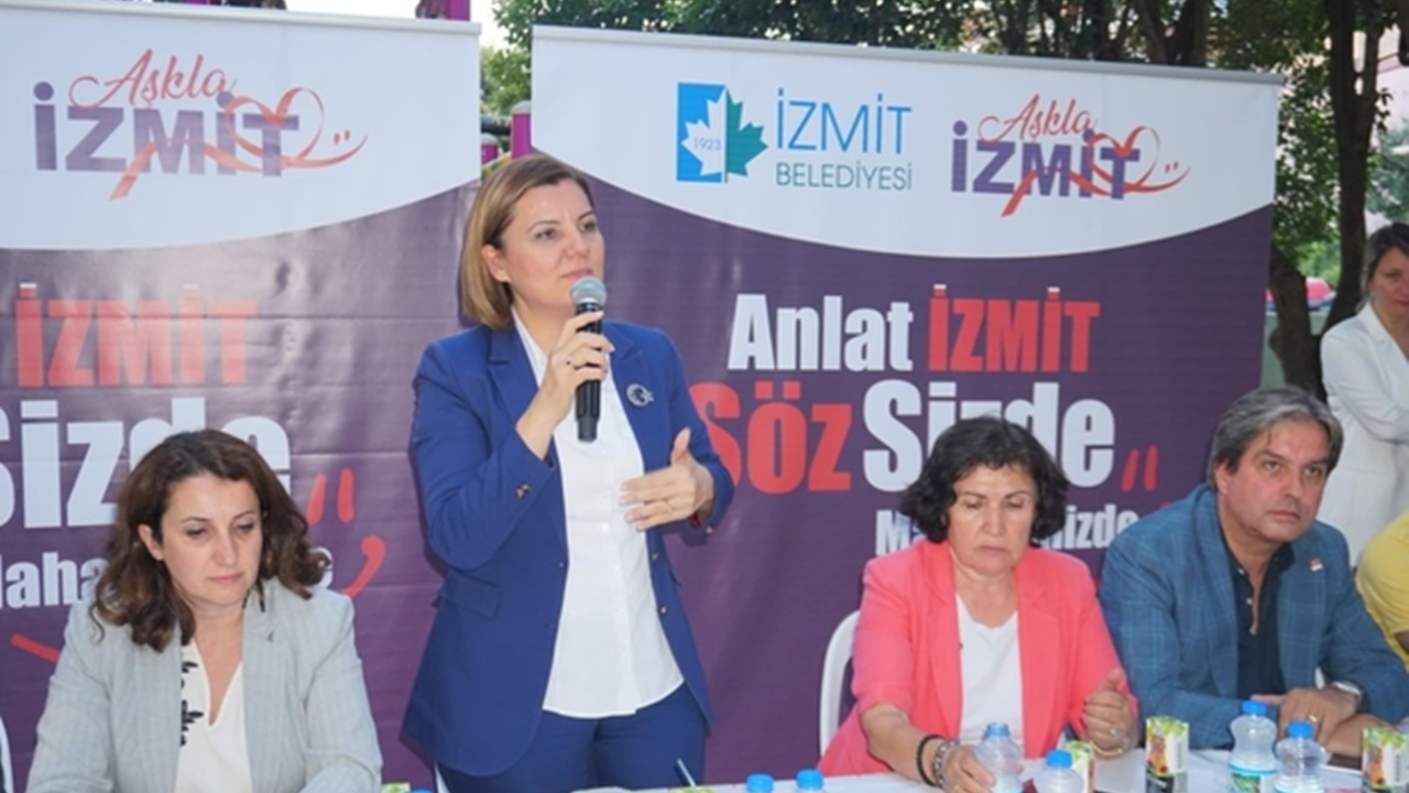 Kocaeli'de Başkan Fatma Kaplan Hürriyet Topçular halkıyla buluştu