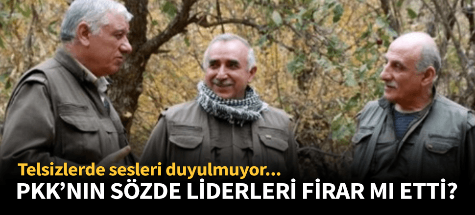 PKK'nın sözde liderleri kaçıyor!