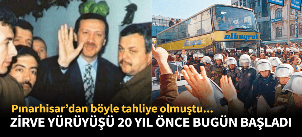 Erdoğan'ın Pınarhisar'dan tahliyesinin 20. yıl dönümü!