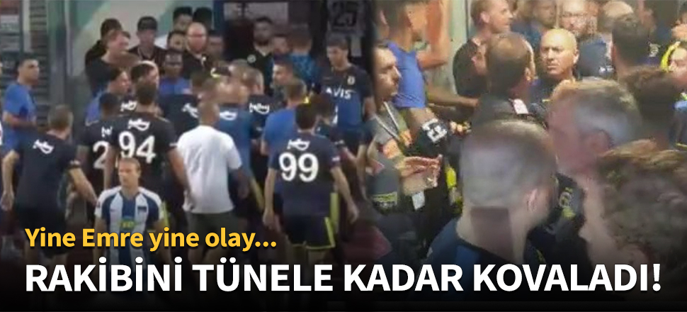 Emre Belözoğlu rakibini tünele kadar kovaladı!