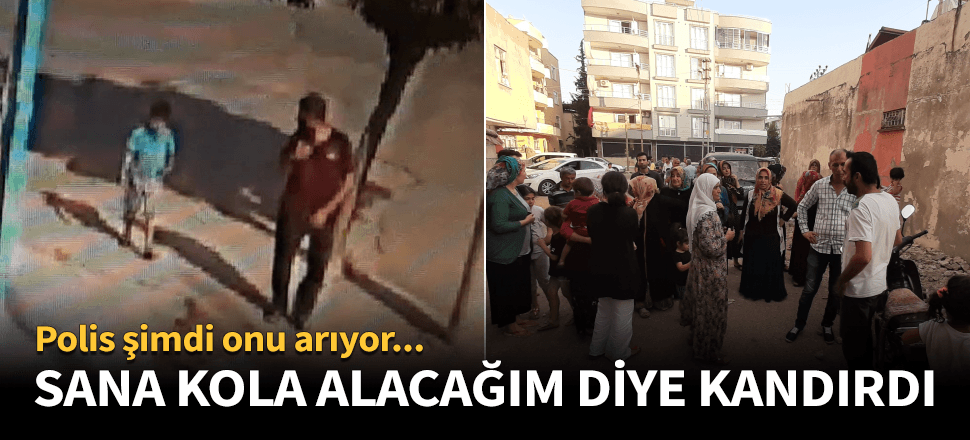 Küçük çocuğu kola ile kandırdı!
