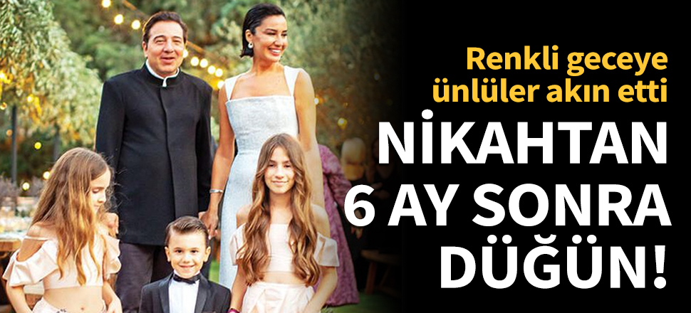 Nikahtan 6 ay sonra düğün yaptılar!