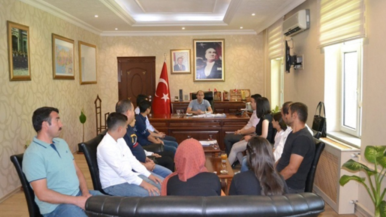 Batman'da LGS birincilerinden Kaymakam Abdullah Özadalı’ya ziyaret