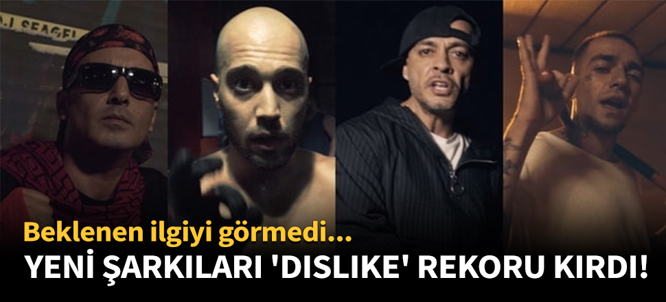 Ünlü rapçilerin şarkısı 'dislike' rekoru kırdı!