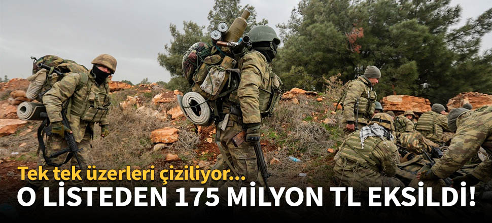 O listeden 175 milyon TL eksildi!