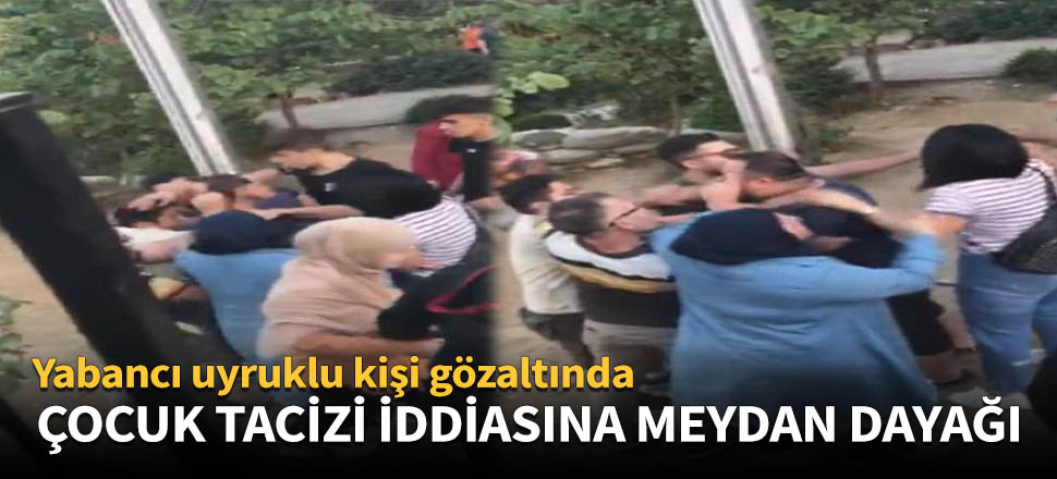 Parkta çocuk tacizi iddiasına meydan dayağı!