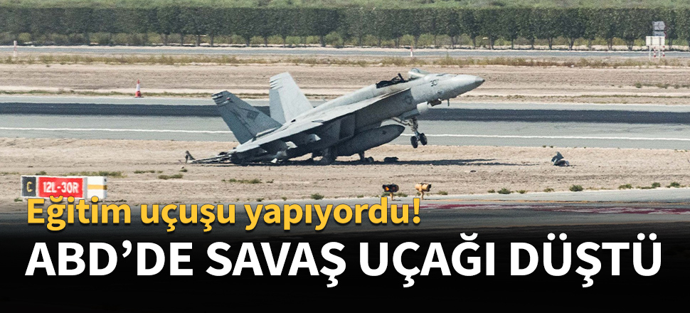 ABD'de savaş uçağı düştü...