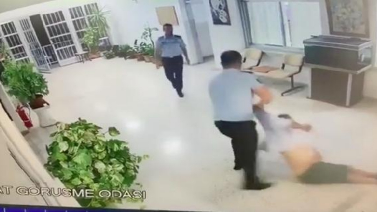 Polis şiddeti havalimanı kamerasında!
