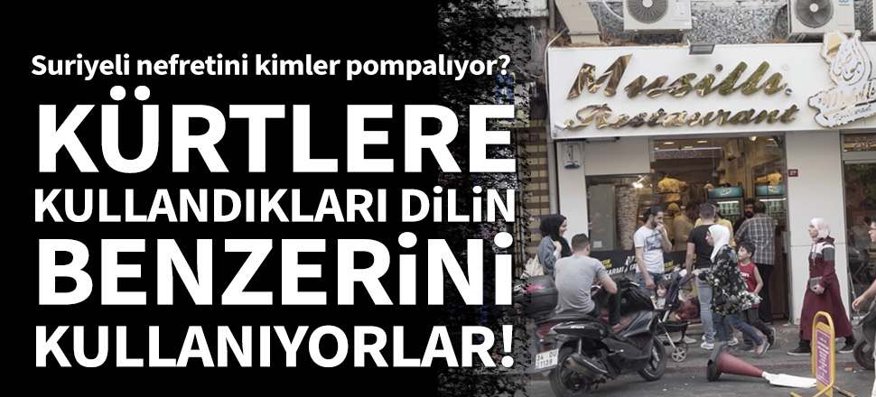 "Kürtlere kullandıkları dilin aynısı..."