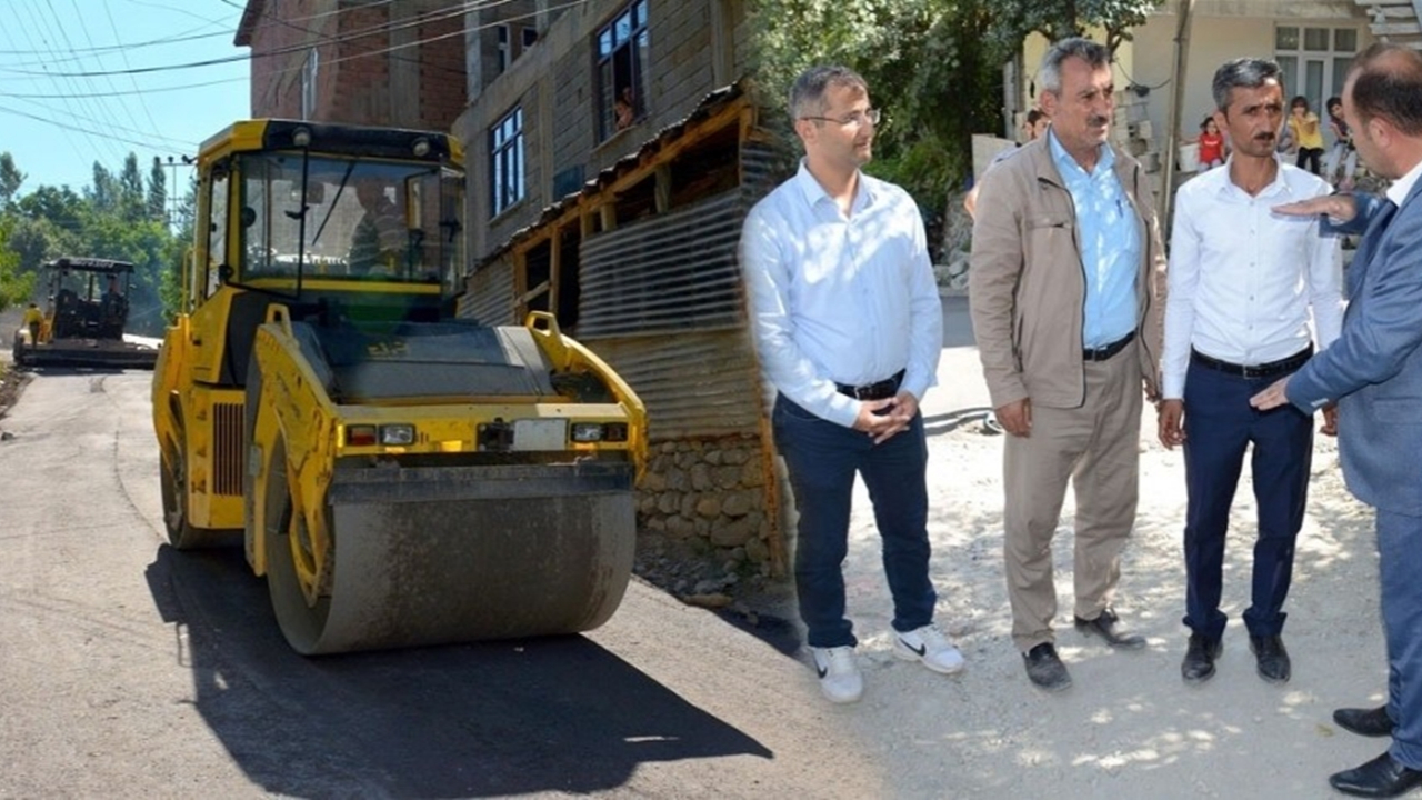 Hakkari'de Başkan Cihan Karaman asfalt çalışmalarını denetledi