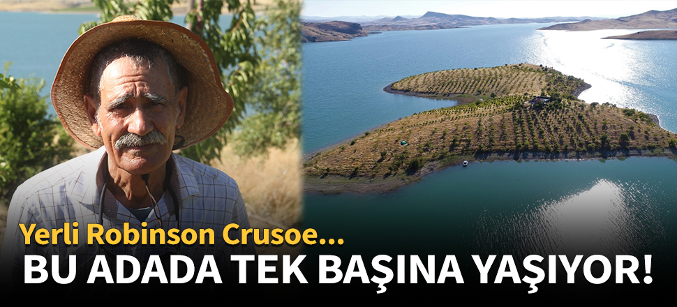 Adada tek başına yaşıyor!