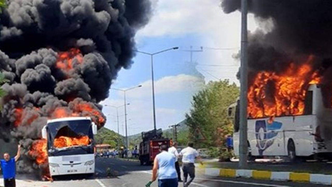 Balıkesir'de yanan yolcu otobüsü ile ilgili 2 şoför tutuklandı