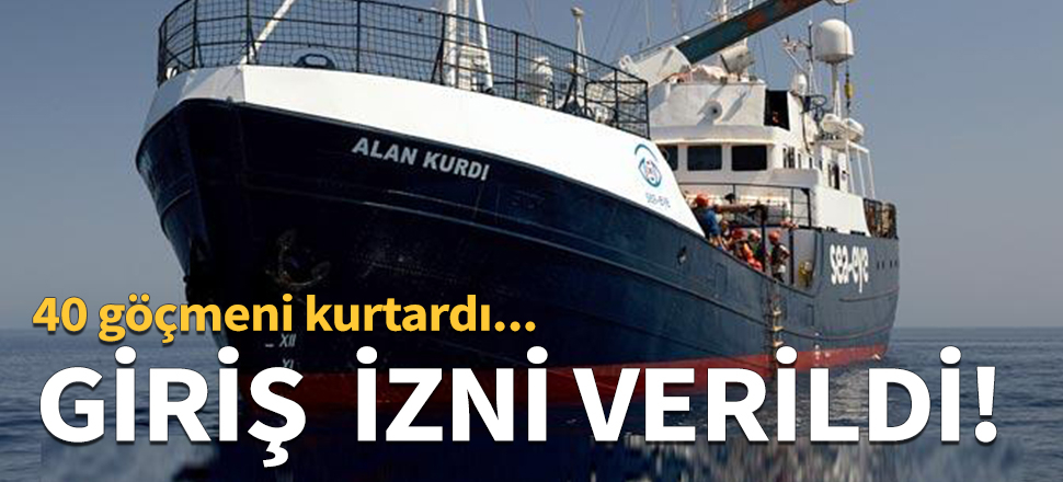 Malta, göçmenleri taşıyan gemiye giriş izni verdi
