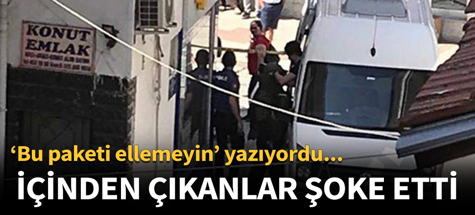 Paketin içinden çıkanlar şoke etti!