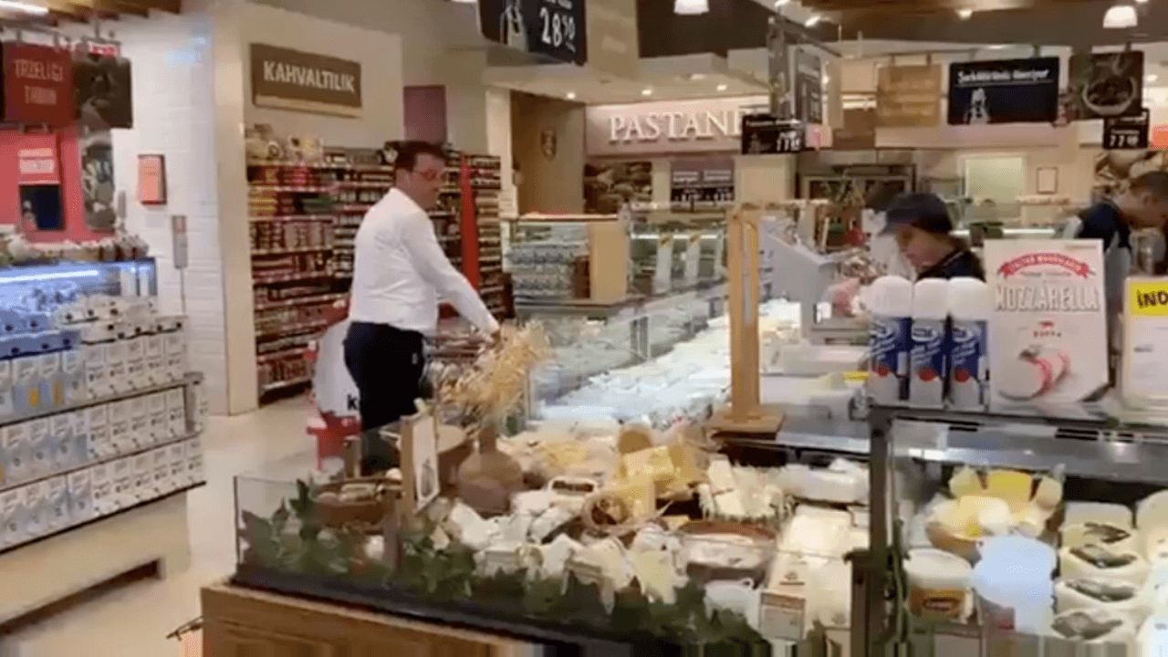 Ekrem İmamoğlu market alışverişi