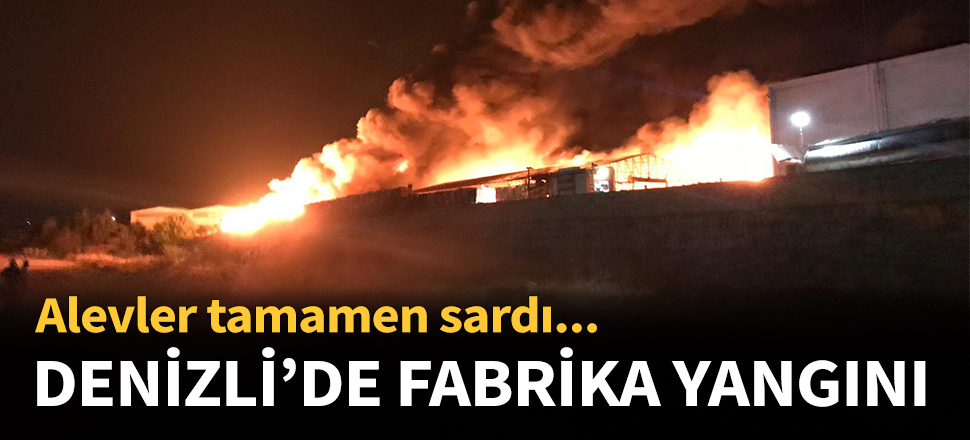 Geri dönüşüm fabrikasında büyük yangın...