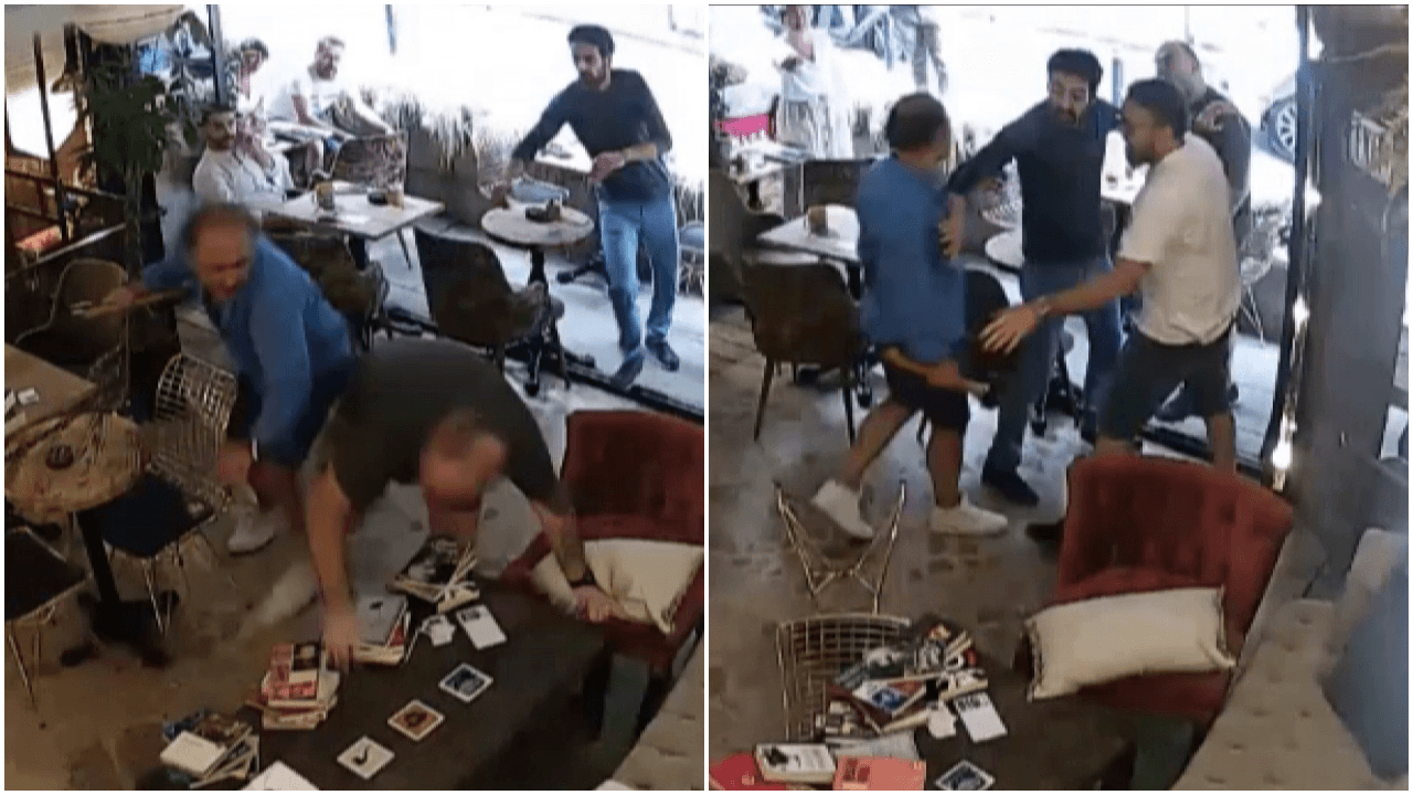 Restoran sahibi müşteriye keserle saldırdı!