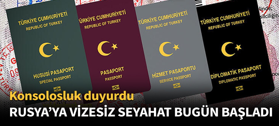Rusya'ya vizesiz seyahat başladı!