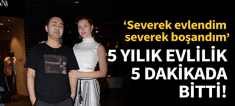 5 yıllık evlilik 5 dakikada sona erdi!