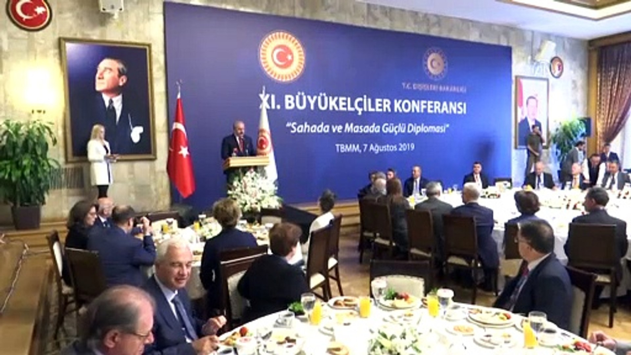 Ankara'da TBMM Başkanı Mustafa Şentop, 11. Büyükelçiler Konferansı’na katıldı