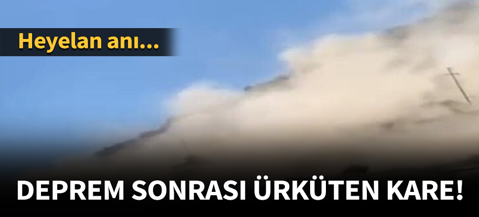 Denizli’de deprem sonrası ürküten görüntü