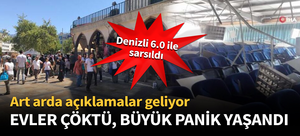 İzmir'den sonra şimdi de Denizli 6.0 ile sarsıldı!