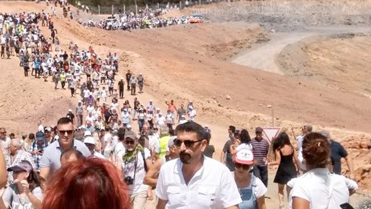 Protestocular Kaz Dağları'nda altın aradı