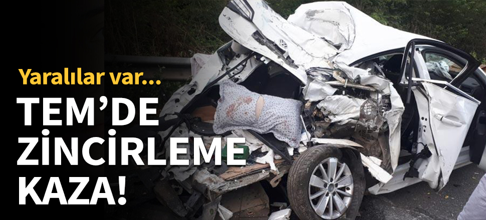 TEM'de zincirleme kaza!