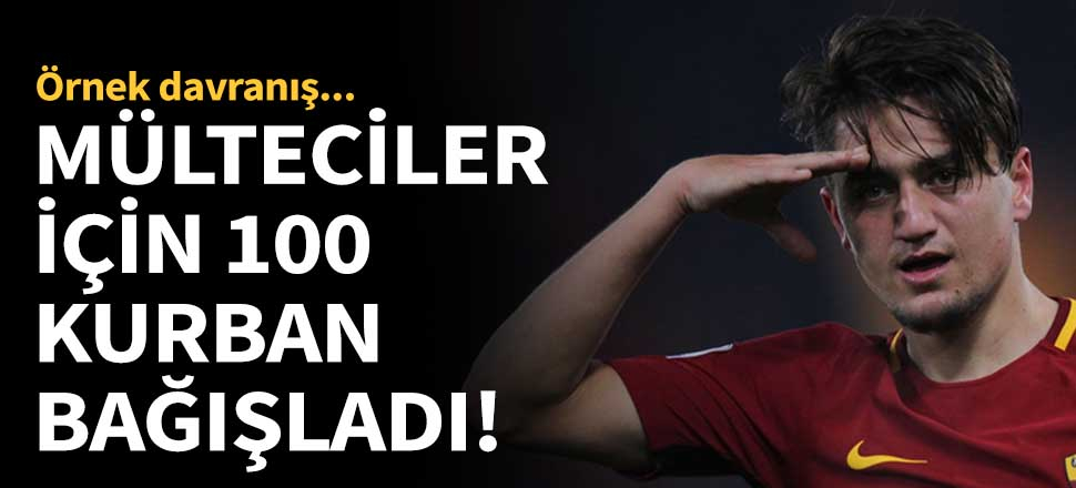 Mülteciler için 100 kurban bağışladı!
