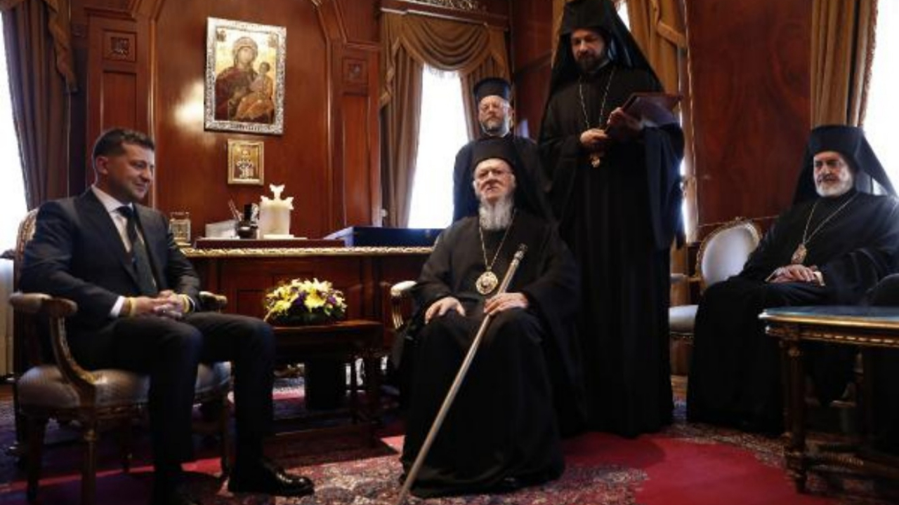 Zelenskiy'den Bartholomeos'a ziyaret!