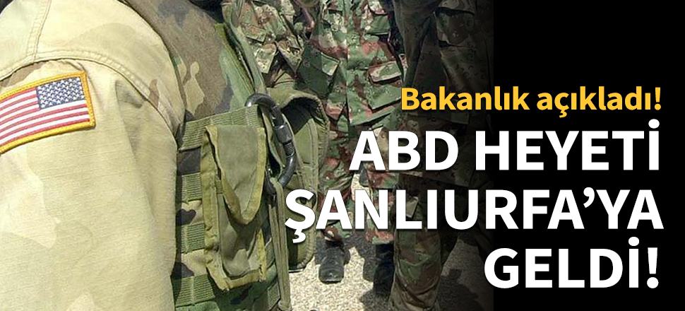 ABD'li askerler Şanlıurfa'da