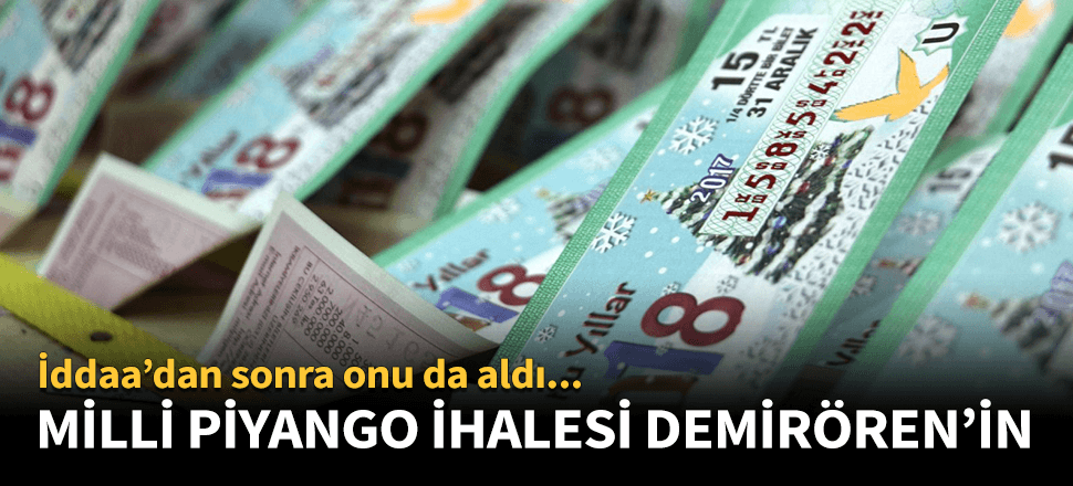 Milli Piyango ihalesini Demirören ile İtalyan ortağı kazandı!
